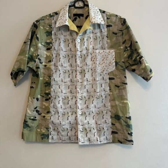 Prada Multicolor Camouflage Casual Button Down Shirt
